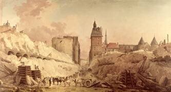 Démolition des maisons du Pont au Change en 1788 (Hubert Robert) - Muzeo.com
