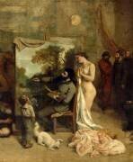 Détail de L'Atelier du peintre. (Gustave Courbet) - Muzeo.com