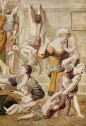 Détail de Sainte-Cécile distribuant des aumônes (Le Dominiquin) - Muzeo.com