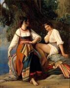 Deux baigneuses en costume de San Donato (Léopold Robert) - Muzeo.com