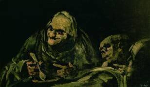 Deux vieux hommes mangeant (Francisco de Goya) - Muzeo.com