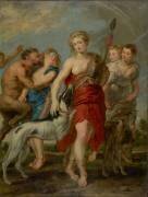 Diana et ses nymphes à la chasse (Pierre Paul Rubens) - Muzeo.com