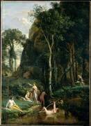 Diane et Actéon (Diane surprise dans son bain) (Jean-Baptiste Camille Corot) - Muzeo.com