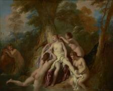Diane et ses nymphes se baignant (Jean-François de Troy) - Muzeo.com