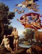 Dieu réprimande Adam et Eve (Le Dominiquin) - Muzeo.com