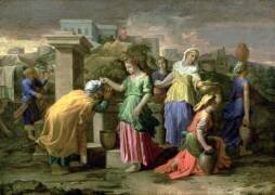 Eliezer et Rebecca au puits (Nicolas Poussin) - Muzeo.com
