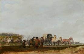 Embuscade d'un convoi militaire (Pieter Post) - Muzeo.com