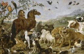 Entrée des animaux dans l'Arche de Noé (Paul de Vos) - Muzeo.com