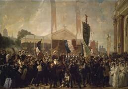 Entrée triomphale de Louis Napoléon Prince-Président à Paris, le 17 octobre 18521859 (Charles Philippe Larivière) - Muzeo.com