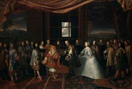 Entrevue de Louis XIV et de Philippe IV dans l'île des faisans (Jacques Laumosnier) - Muzeo.com