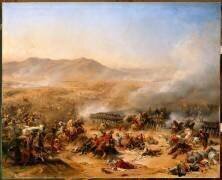 Episode de l'expédition d'Egypte en 1799- Bataille du Mont Thabor remportée par Bonaparte et les généraux Kléber et Junot, 16 avril 1799 (Henri Félix Emmanuel...) - Muzeo.com