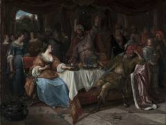Esther, Ahasuerus et Haman (Jan Steen) - Muzeo.com