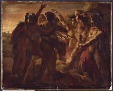 Etude pour le Serment des sept chefs devant Thèbes (Anne-Louis Girodet) - Muzeo.com