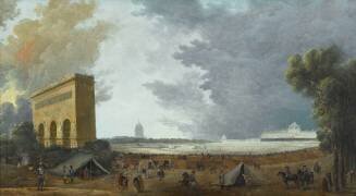 Fête de la Fédération Nationale célébrée au Champ de mars à Paris le 14 juillet 1790 (Hubert Robert) - Muzeo.com