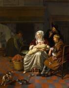 Femme allaitant un enfant (Jan van Haensbergen) - Muzeo.com