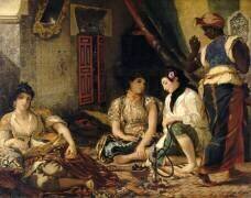Femmes d'Alger dans leur appartement (Eugène Delacroix) - Muzeo.com