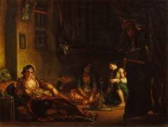Femmes d'Alger dans leur intérieur (Eugène Delacroix) - Muzeo.com