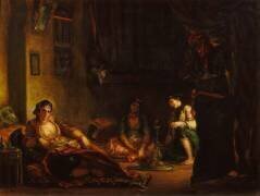 Femmes d'Alger dans leur intérieur (Eugène Delacroix) - Muzeo.com