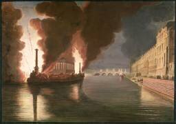 Feu d'artifice sur la Seine (Francesco Piranesi) - Muzeo.com
