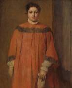 Fille en rouge (Edgar Degas) - Muzeo.com