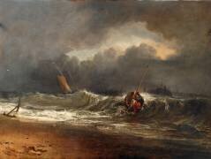 Pêcheurs sur un rivage calme par temps de tempête (Joseph Mallord William Turner) - Muzeo.com