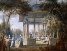 Goûter Oriental dans un Pavillon, dans un Parc (Jean-Baptiste Hilaire) - Muzeo.com