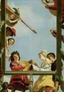 Groupe musical sur un balcon (Gerrit van Honthorst) - Muzeo.com