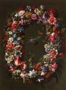 Guirlande de fleurs, oiseaux et papillons (Juan de Arellano) - Muzeo.com