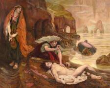 Haydée découvrant le corps de Don Juan (Byron - Don Juan Chant II 129-131) (Ford Madox Brown) - Muzeo.com