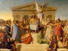 L'Apothéose d'Homère, dit aussi Homère déifié (Jean-Auguste-Dominique Ingres) - Muzeo.com