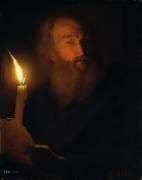 Homme avec une bougie (Godfried Schalcken) - Muzeo.com