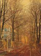 Dans l'ancien temps doré (John Atkinson Grimshaw) - Muzeo.com