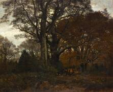 Intérieur de forêt pendant l'hiver (Karl Bodmer) - Muzeo.com