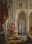 Intérieur de la cathédrale Saint-Omer (Hippolyte Joseph Cuvelier) - Muzeo.com