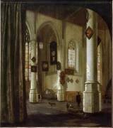 Intérieur de la vieille église de Delft (Hendrick Cornelisz van Vliet) - Muzeo.com