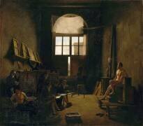 Intérieur de l'atelier de David (Léon Matthieu Cochereau) - Muzeo.com