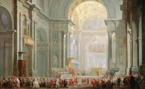 Intérieur de Saint-Pierre de Rome (Giovanni Paolo Pannini) - Muzeo.com