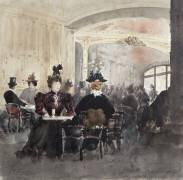 Intérieur du Concert Rouge (Henri Laurent Mouren) - Muzeo.com