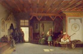 Intérieur d'un café oriental (Charles-Théodore Frère) - Muzeo.com
