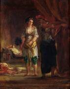 Intérieur d'un harem à Oran (Eugène Delacroix) - Muzeo.com