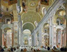 Interior of St. Peter's, Rome (Giovanni Paolo Pannini) - Muzeo.com