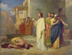 Jésus guérissant le lépreux (Jean-Marie Melchior Doze) - Muzeo.com