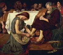 Jésus lavant les Pieds de Pierre (Ford Madox Brown) - Muzeo.com