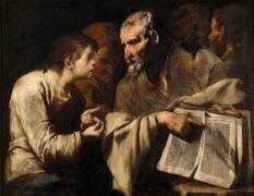 Jésus parmi les docteurs (Maître de l'Annonce aux...) - Muzeo.com