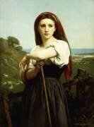 Jeune bergère (William Bouguereau) - Muzeo.com
