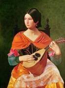 Jeune femme avec une mandoline (Vekoslav Karas) - Muzeo.com