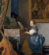 Jeune fille assise devant un virginal (Johannes Vermeer) - Muzeo.com