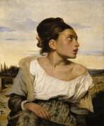Jeune orpheline au cimetière (Eugène Delacroix) - Muzeo.com