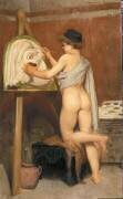 Jeune peintre peignant un masque grec (Jules Joseph Lefebvre) - Muzeo.com