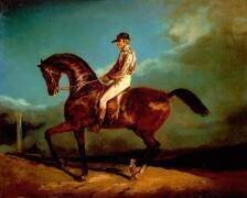 Jockey monté sur un cheval de course (Théodore Géricault) - Muzeo.com